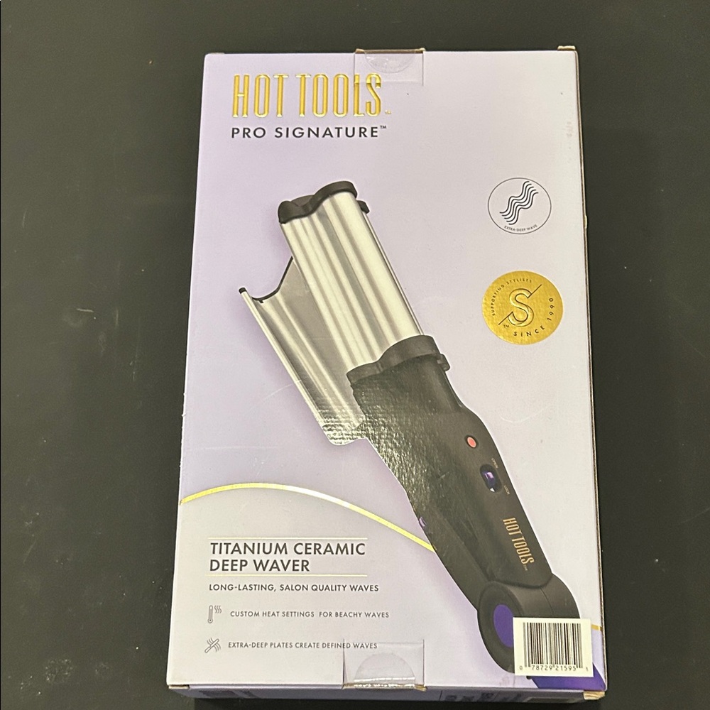 Hot Tools Pro Signature Titanium Ceramic Deep Waver - Black/Silver
